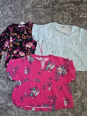 Womens Wonderly Blouses NWT lot Of 3 Retail $46 And $64 Each!